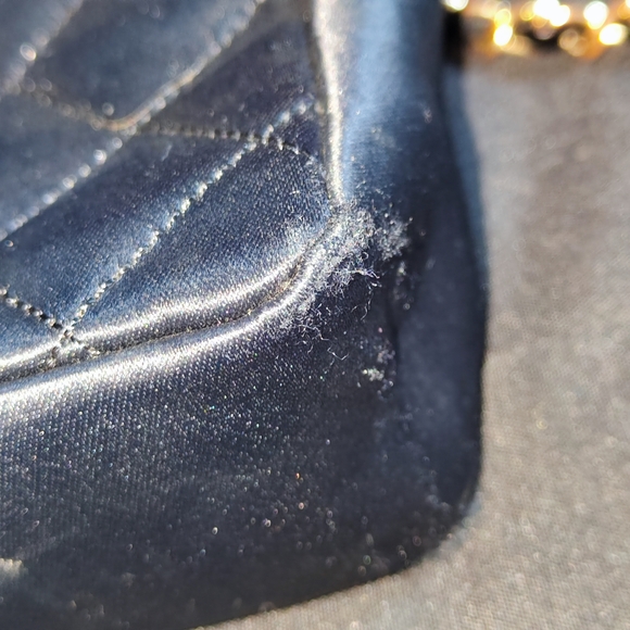 Vintage chanel satin crossbody - Picture 9 of 16